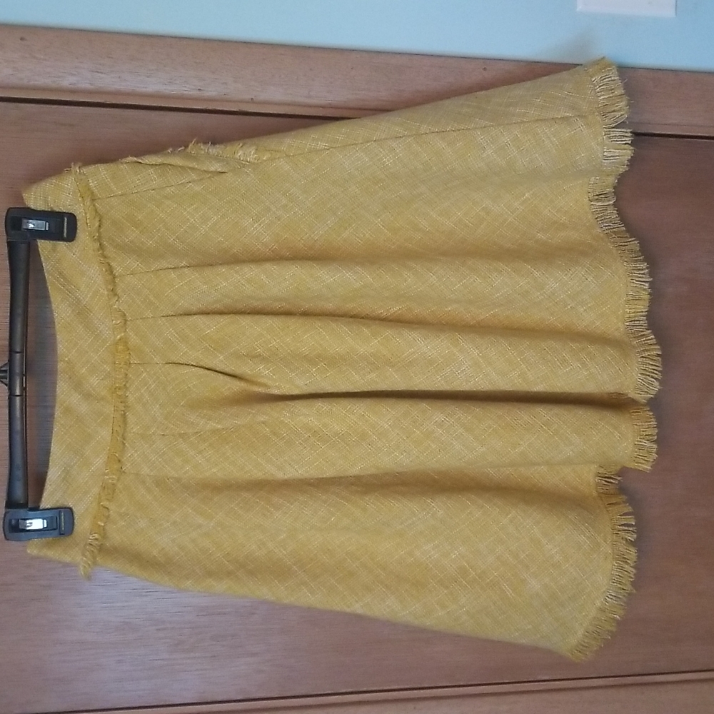 Anthropologie Maeve Yellow Aline Skirt sz 2 - Picture 6 of 6